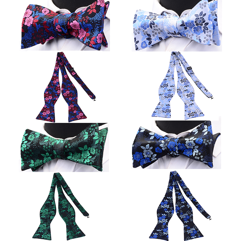 Silk Tie Striped - RBOCOTT-Nministériels d Papillon Floral Tissé pour