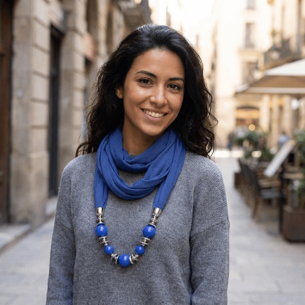 Infinity Scarf Knit - Nouveau foulard en mousseline de soie