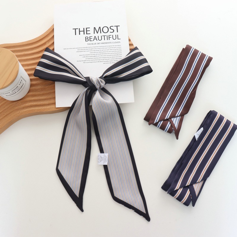 Petite foulard en soie rayé po - Silk Tie Striped avis et prix