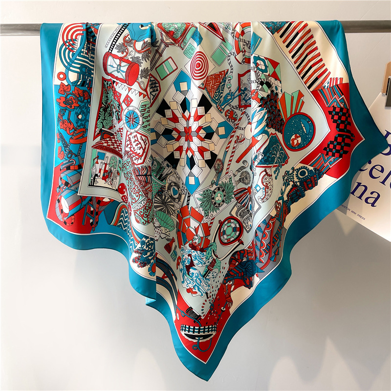 Nouveau Foulard Carré en Soie  - Scarf Silk Square avis et prix