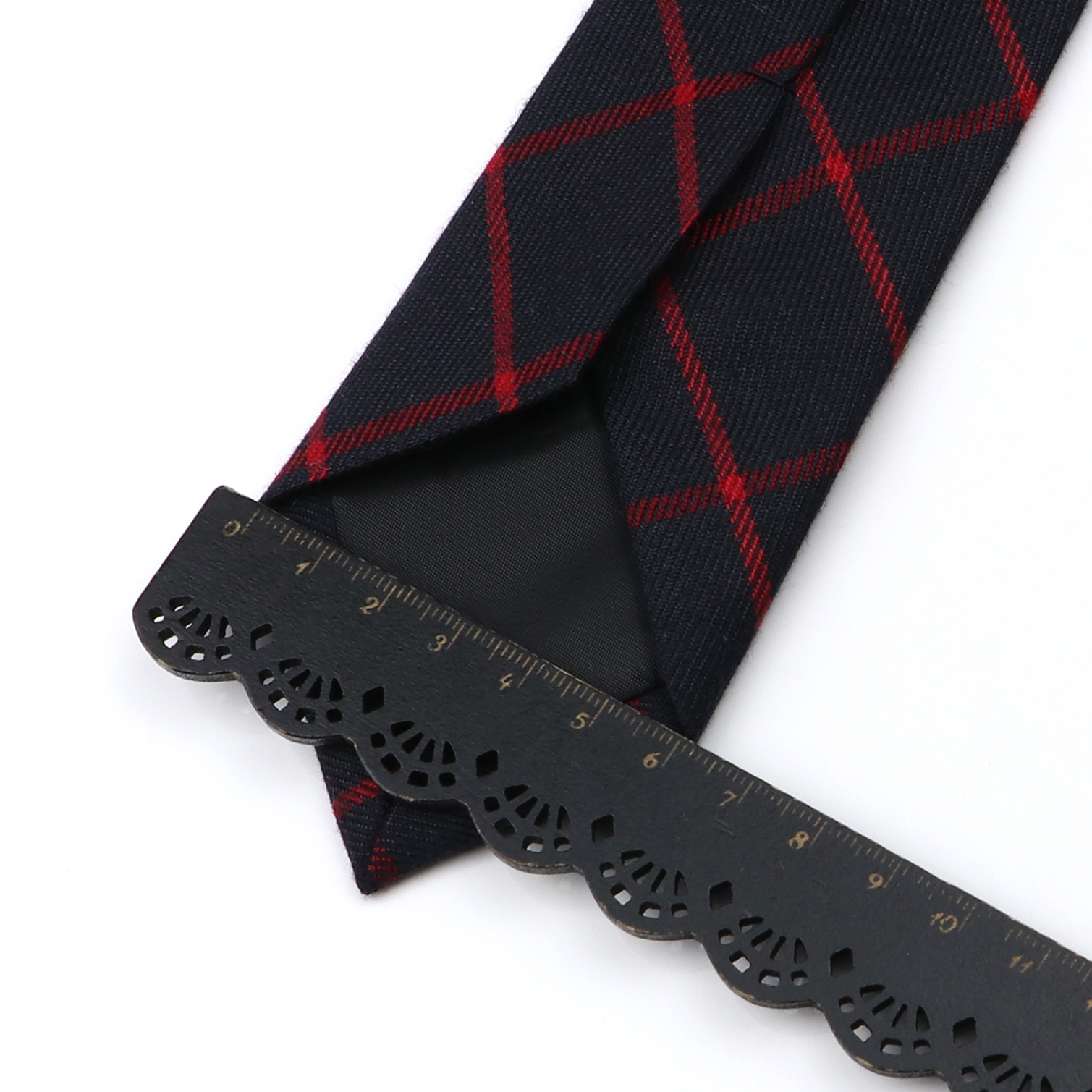Classique noir gris Plaid coto - Skinny Tie Men avis et prix