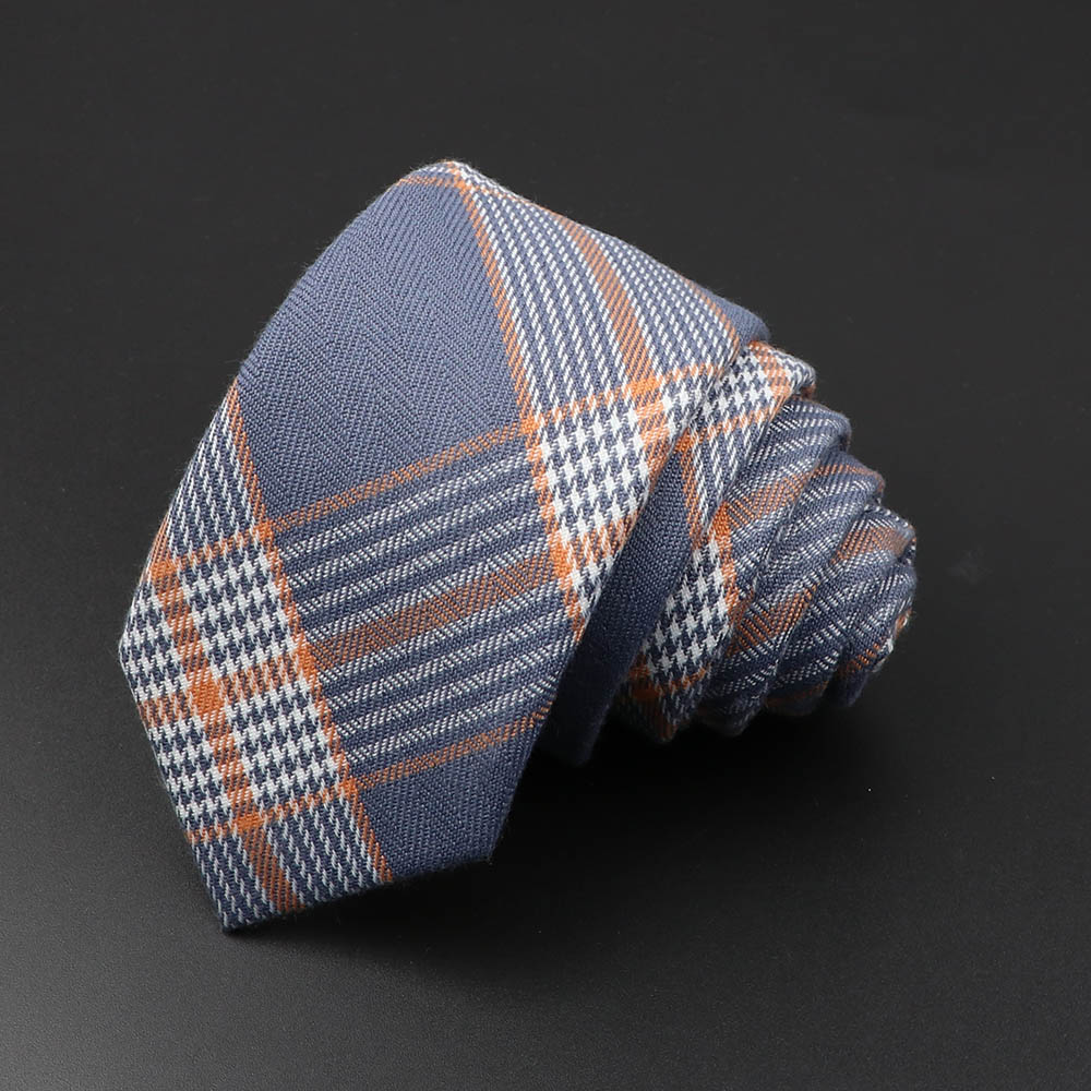 Classique noir gris Plaid coto - Skinny Tie Men avis et prix
