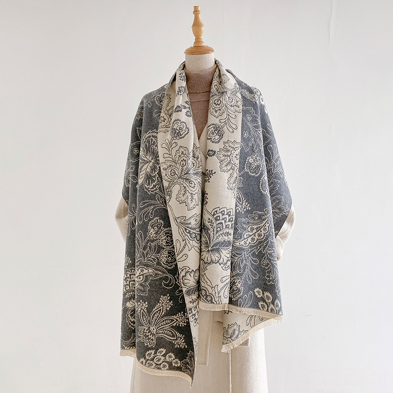 Écharpe pour femme, motif flor - Pashmina Wrap Large avis et prix