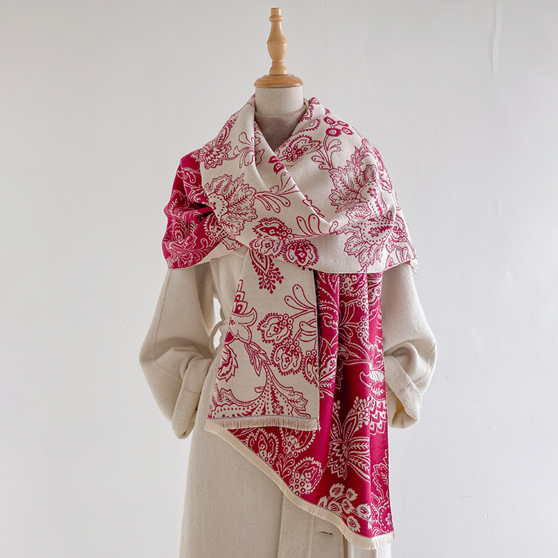 Écharpe pour femme, motif flor - Pashmina Wrap Large avis et prix