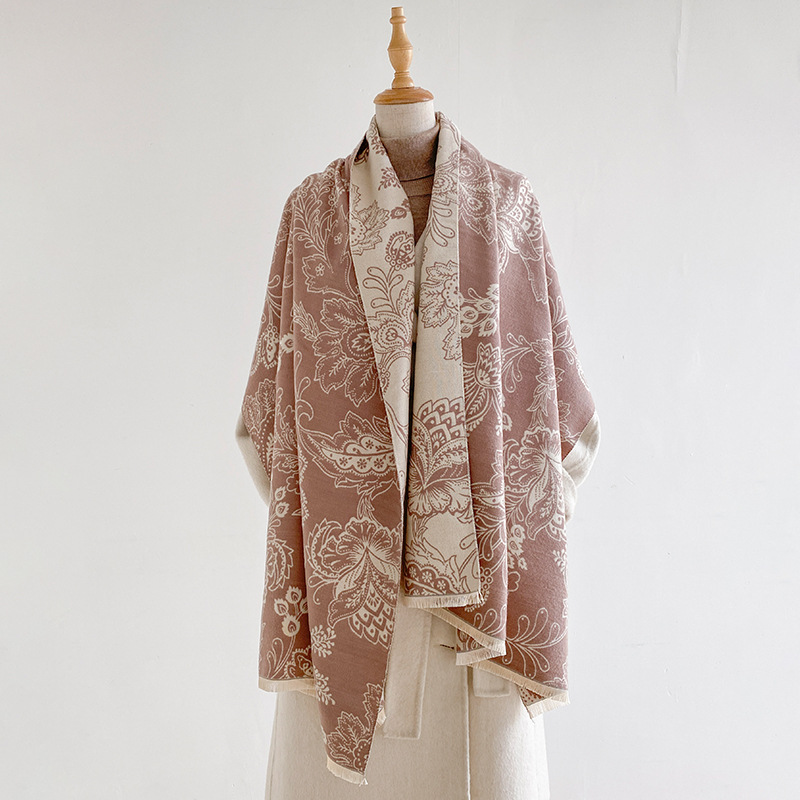 Écharpe pour femme, motif flor - Pashmina Wrap Large avis et prix