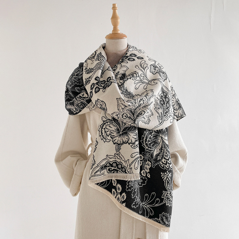 Écharpe pour femme, motif flor - Pashmina Wrap Large avis et prix