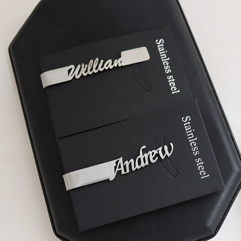 Bricolage lettre nom modèle 4. - Tie Clip Silver avis et prix